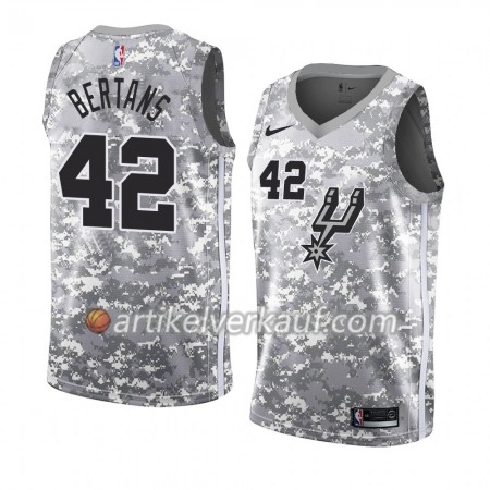 NBA San Antonio Spurs Trikot Davis Bertans 42 2018-19 Nike Grau Swingman - Herren